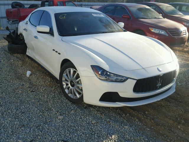 ZAM57XSA1E1106471 - 2014 MASERATI GHIBLI WHITE photo 1