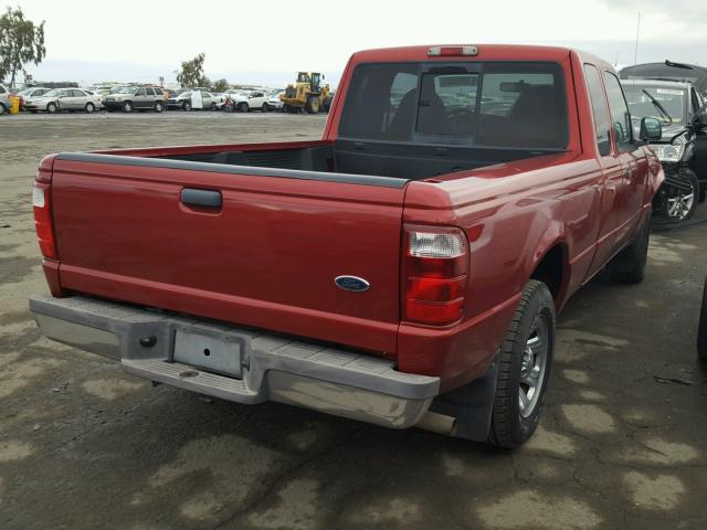 1FTYR14V2YTB45605 - 2000 FORD RANGER SUP RED photo 4