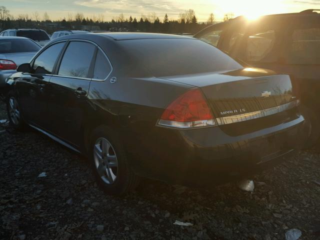 2G1WB57K691279070 - 2009 CHEVROLET IMPALA LS BLACK photo 3