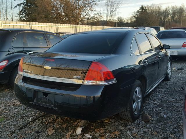 2G1WB57K691279070 - 2009 CHEVROLET IMPALA LS BLACK photo 4