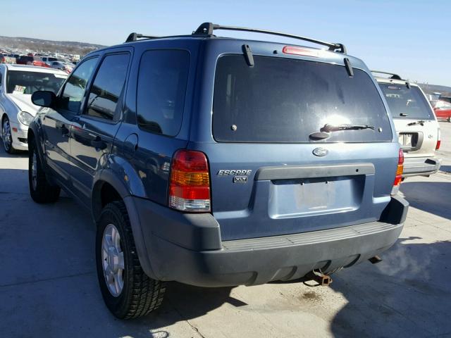 1FMYU04141KE57096 - 2001 FORD ESCAPE XLT BLUE photo 3