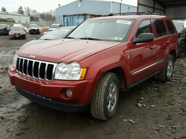 1J4HR58N56C102059 - 2006 JEEP GRAND CHER RED photo 2