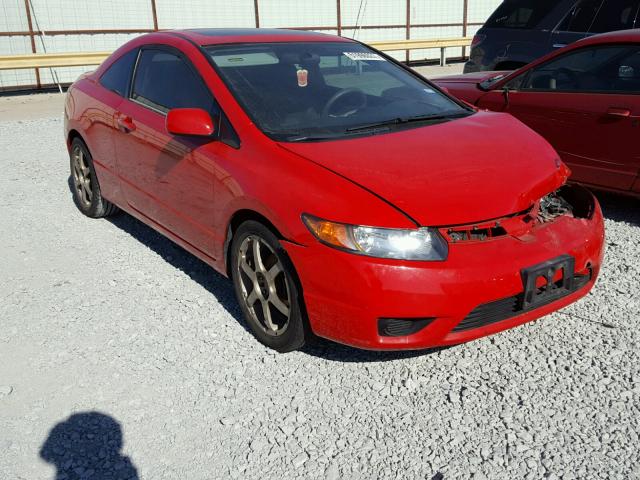 2HGFG12876H563079 - 2006 HONDA CIVIC EX RED photo 1