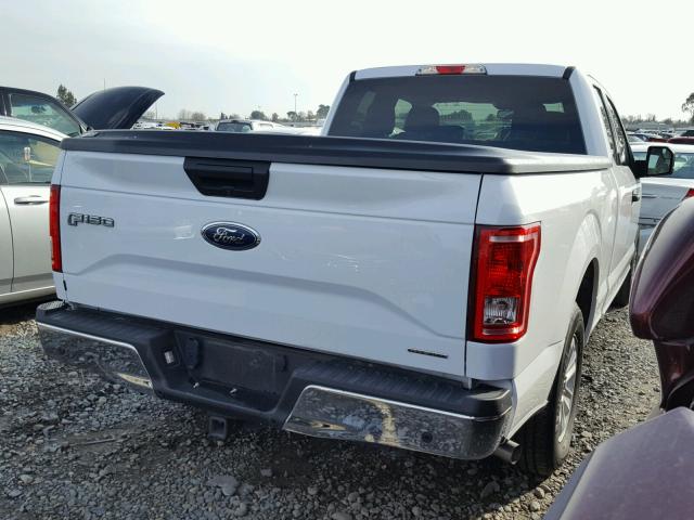 1FTEX1C88FKE51778 - 2015 FORD F150 SUPER WHITE photo 4