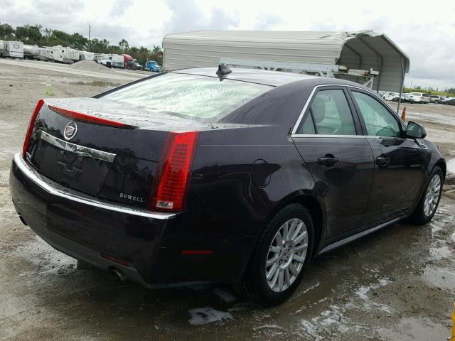 1G6DE5EG7A0124275 - 2010 CADILLAC CTS LUXURY MAROON photo 4