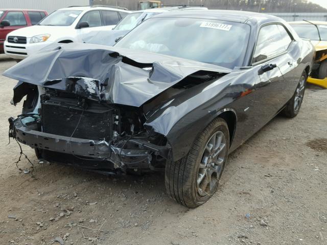 2C3CDZGG4HH574539 - 2017 DODGE CHALLENGER BLACK photo 2