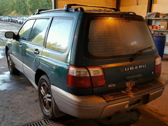 JF1SF65571H754083 - 2001 SUBARU FORESTER S GREEN photo 3