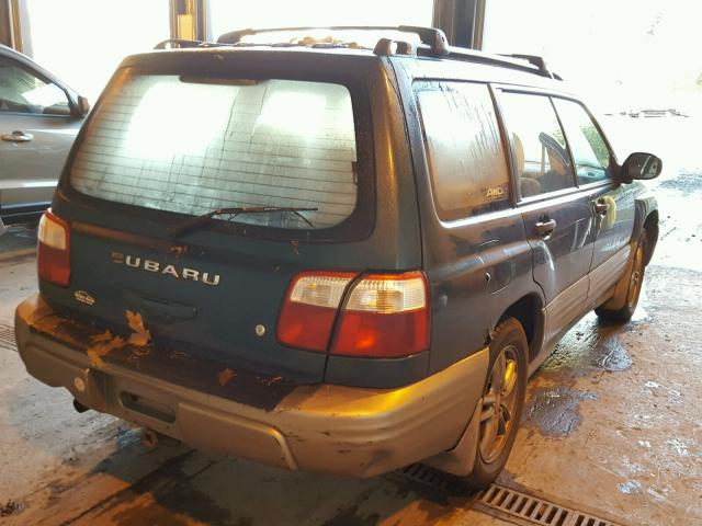 JF1SF65571H754083 - 2001 SUBARU FORESTER S GREEN photo 4