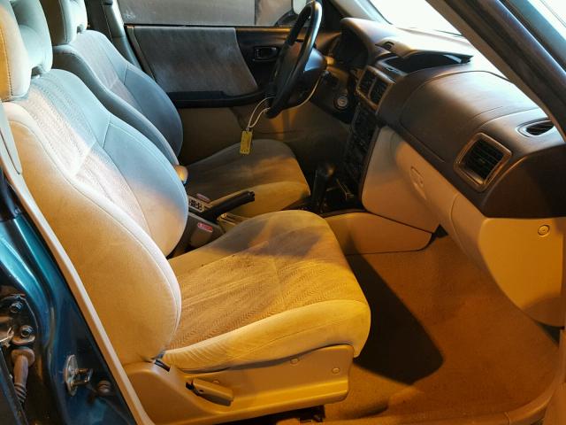 JF1SF65571H754083 - 2001 SUBARU FORESTER S GREEN photo 5