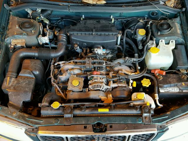 JF1SF65571H754083 - 2001 SUBARU FORESTER S GREEN photo 7