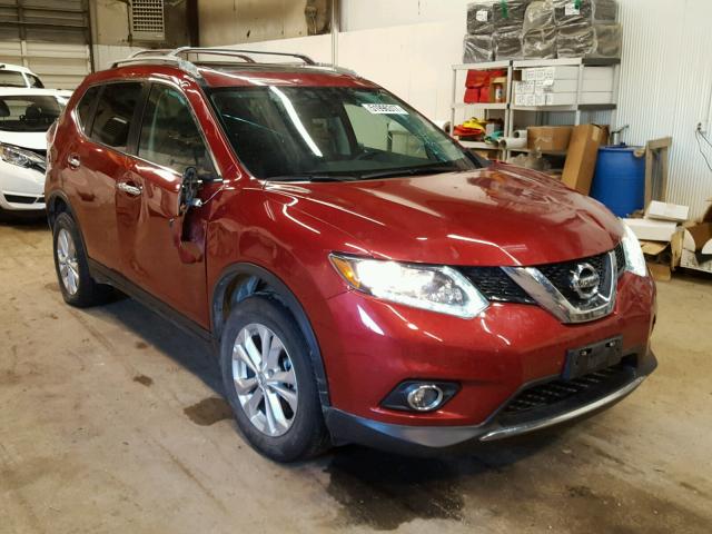 5N1AT2MV1GC814711 - 2016 NISSAN ROGUE S BURGUNDY photo 1