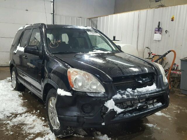 SHSRD78845U305212 - 2005 HONDA CR-V EX BLACK photo 1