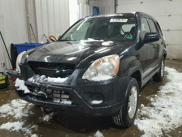 SHSRD78845U305212 - 2005 HONDA CR-V EX BLACK photo 2