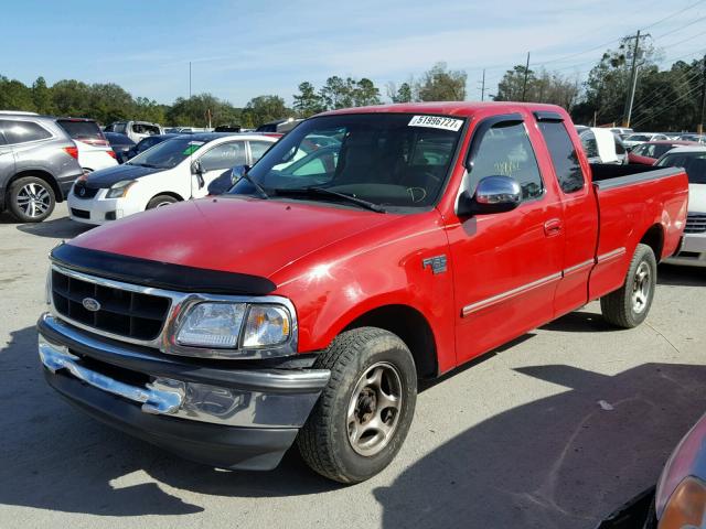 1FTDX1760WNA01786 - 1998 FORD F150 RED photo 2