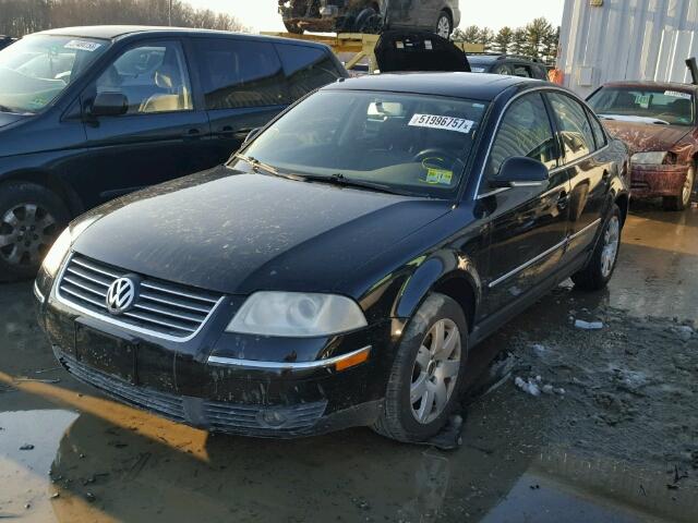 WVWAD63B65P060369 - 2005 VOLKSWAGEN PASSAT GLS BLACK photo 2