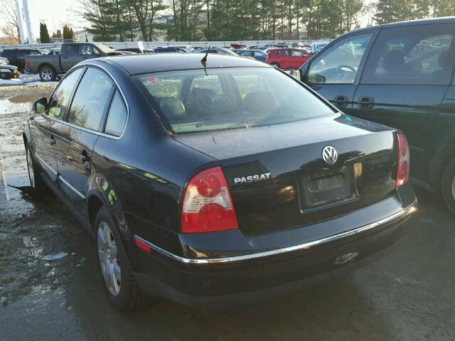WVWAD63B65P060369 - 2005 VOLKSWAGEN PASSAT GLS BLACK photo 3
