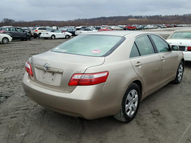 4T1BE46K67U103836 - 2007 TOYOTA CAMRY NEW GOLD photo 4