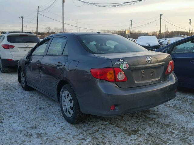 JTDBL40E499044305 - 2009 TOYOTA COROLLA BA GRAY photo 3