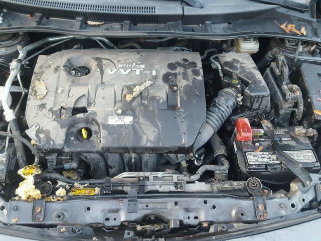 JTDBL40E499044305 - 2009 TOYOTA COROLLA BA GRAY photo 7