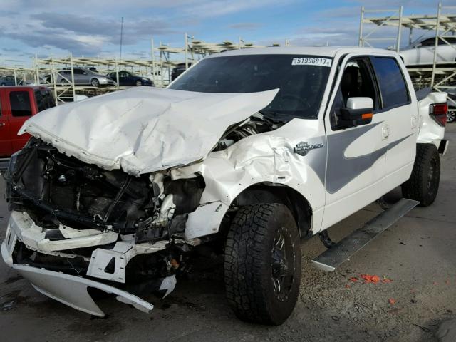 1FTFW1E66CFA43559 - 2012 FORD F150 SUPER WHITE photo 2