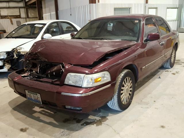 2MEFM75VX7X618464 - 2007 MERCURY GRAND MARQ BURGUNDY photo 2