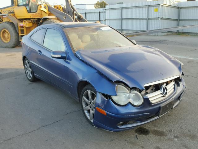 WDBRN64J13A511678 - 2003 MERCEDES-BENZ C 320 SPOR BLUE photo 1