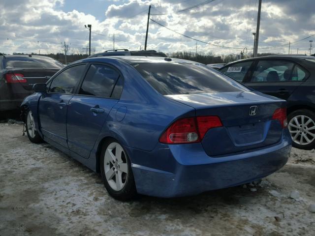 2HGFA16918H526939 - 2008 HONDA CIVIC EXL 蓝色 照片 3