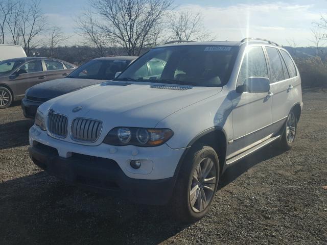 5UXFB53584LV09734 - 2004 BMW X5 4.4I WHITE photo 2