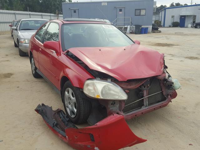 1HGEJ8249YL057469 - 2000 HONDA CIVIC EX წითელი ფოტო 1