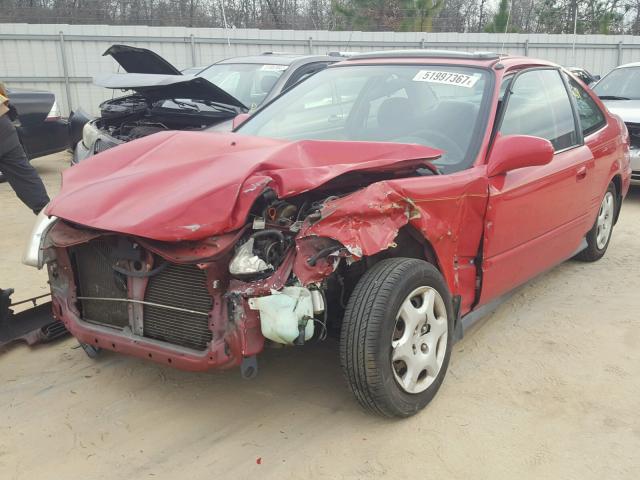 1HGEJ8249YL057469 - 2000 HONDA CIVIC EX RED photo 2