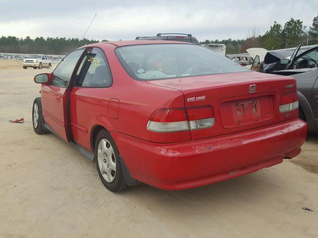 1HGEJ8249YL057469 - 2000 HONDA CIVIC EX RED photo 3