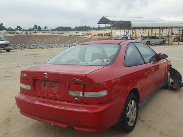 1HGEJ8249YL057469 - 2000 HONDA CIVIC EX წითელი ფოტო 4