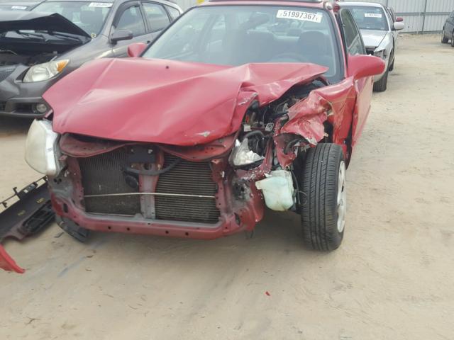 1HGEJ8249YL057469 - 2000 HONDA CIVIC EX RED photo 9