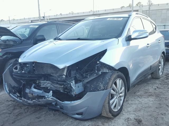 KM8JU3AC6BU297026 - 2011 HYUNDAI TUCSON GLS BLUE photo 2