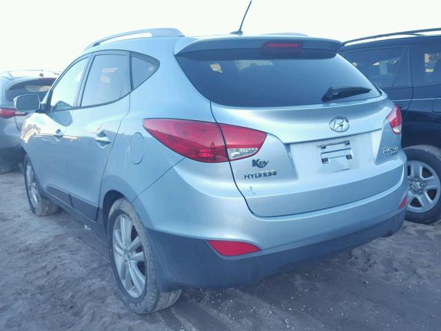 KM8JU3AC6BU297026 - 2011 HYUNDAI TUCSON GLS BLUE photo 3