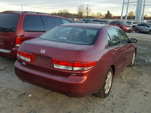 1HGCM66873A069818 - 2003 HONDA ACCORD EX RED photo 4