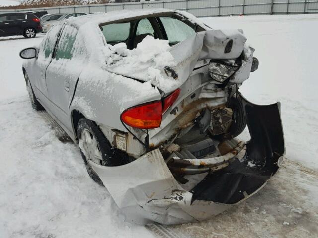 1G3NL52T41C177393 - 2001 OLDSMOBILE ALERO GL SILVER photo 3