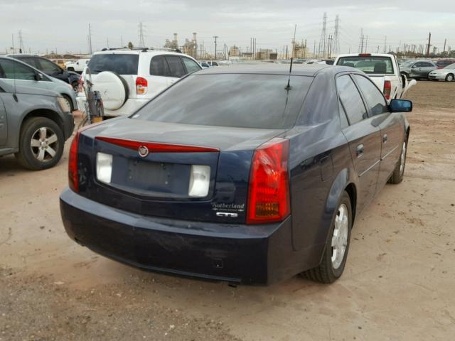 1G6DM577340187233 - 2004 CADILLAC CTS BLUE photo 4