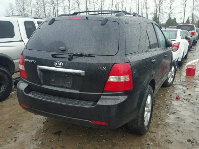 KNDJD736575692514 - 2007 KIA SORENTO EX BLACK photo 4