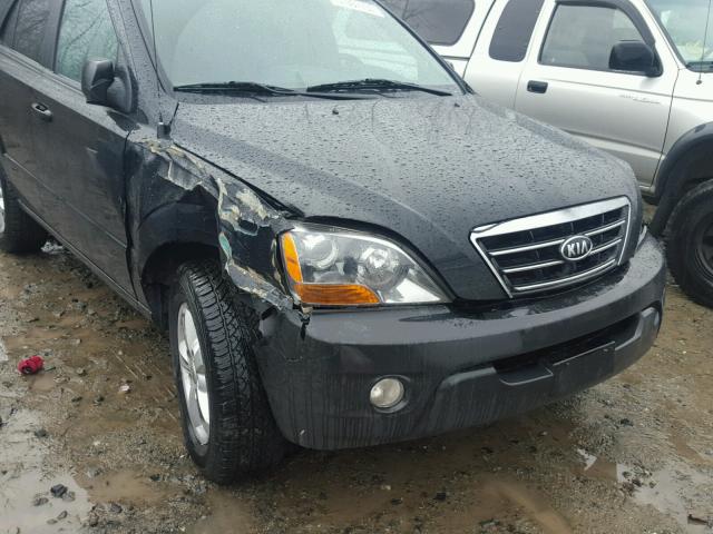 KNDJD736575692514 - 2007 KIA SORENTO EX BLACK photo 9