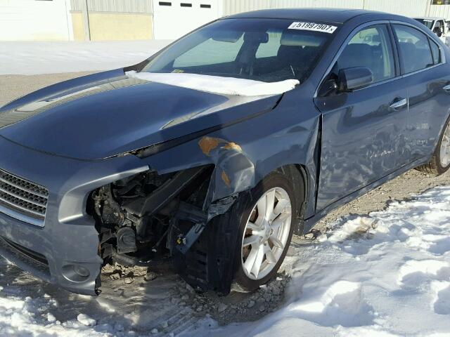 1N4AA5AP0AC826556 - 2010 NISSAN MAXIMA S GRAY photo 9