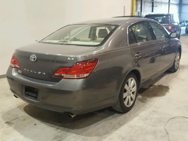 4T1BK36B67U170519 - 2007 TOYOTA AVALON XL GRAY photo 4