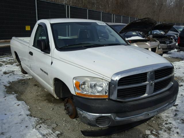 1D7HA16K96J205257 - 2006 DODGE RAM 1500 S WHITE photo 1