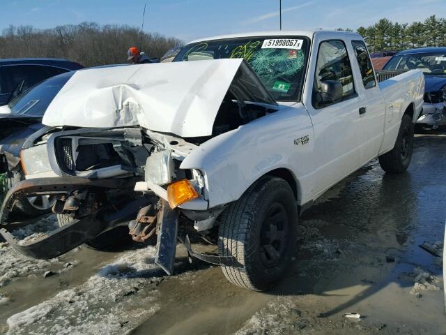 1FTYR14U35PA67475 - 2005 FORD RANGER SUP WHITE photo 2