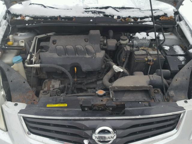 3N1AB6AP8AL670707 - 2010 NISSAN SENTRA 2.0 SILVER photo 7