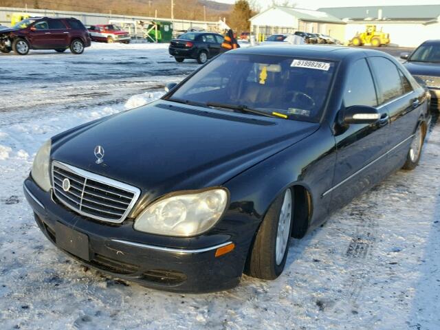 WDBNG70J23A322896 - 2003 MERCEDES-BENZ S 430 BLACK photo 2