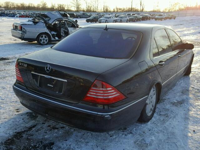 WDBNG70J23A322896 - 2003 MERCEDES-BENZ S 430 BLACK photo 4