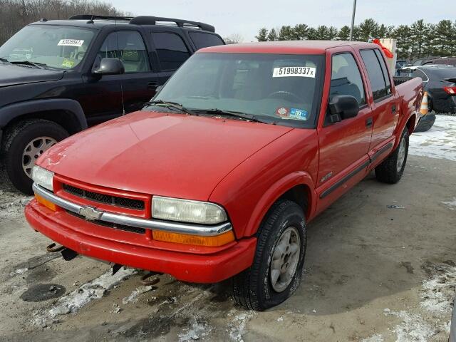 1GCDT13X53K170841 - 2003 CHEVROLET S TRUCK S1 RED photo 2