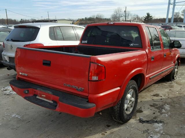 1GCDT13X53K170841 - 2003 CHEVROLET S TRUCK S1 RED photo 4