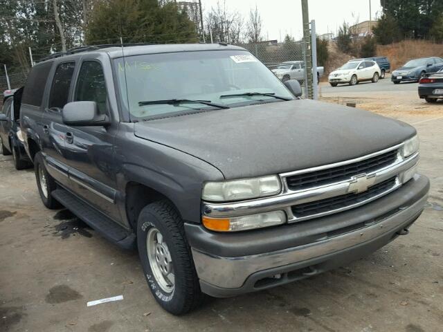 3GNFK16ZX2G320447 - 2002 CHEVROLET SUBURBAN K GRAY photo 1